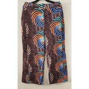 Bazinriche African Wide Leg Pants for Women Chic Dashiki Split Pants size XXL